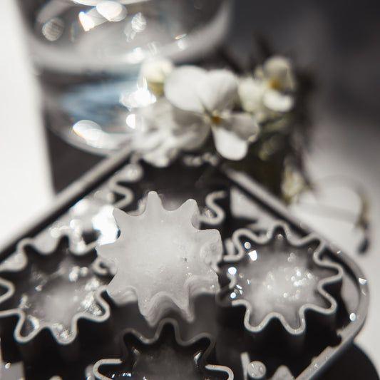 Eiswürfelform Blume grau (VE = 6 Stk.)