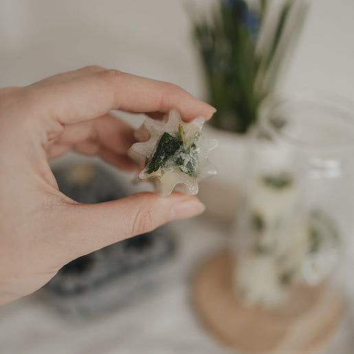 Eiswürfelform Blume grau (VE = 6 Stk.)