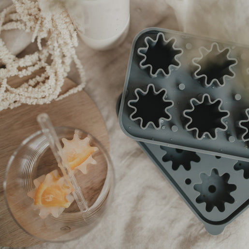 Eiswürfelform Blume grau (VE = 6 Stk.)