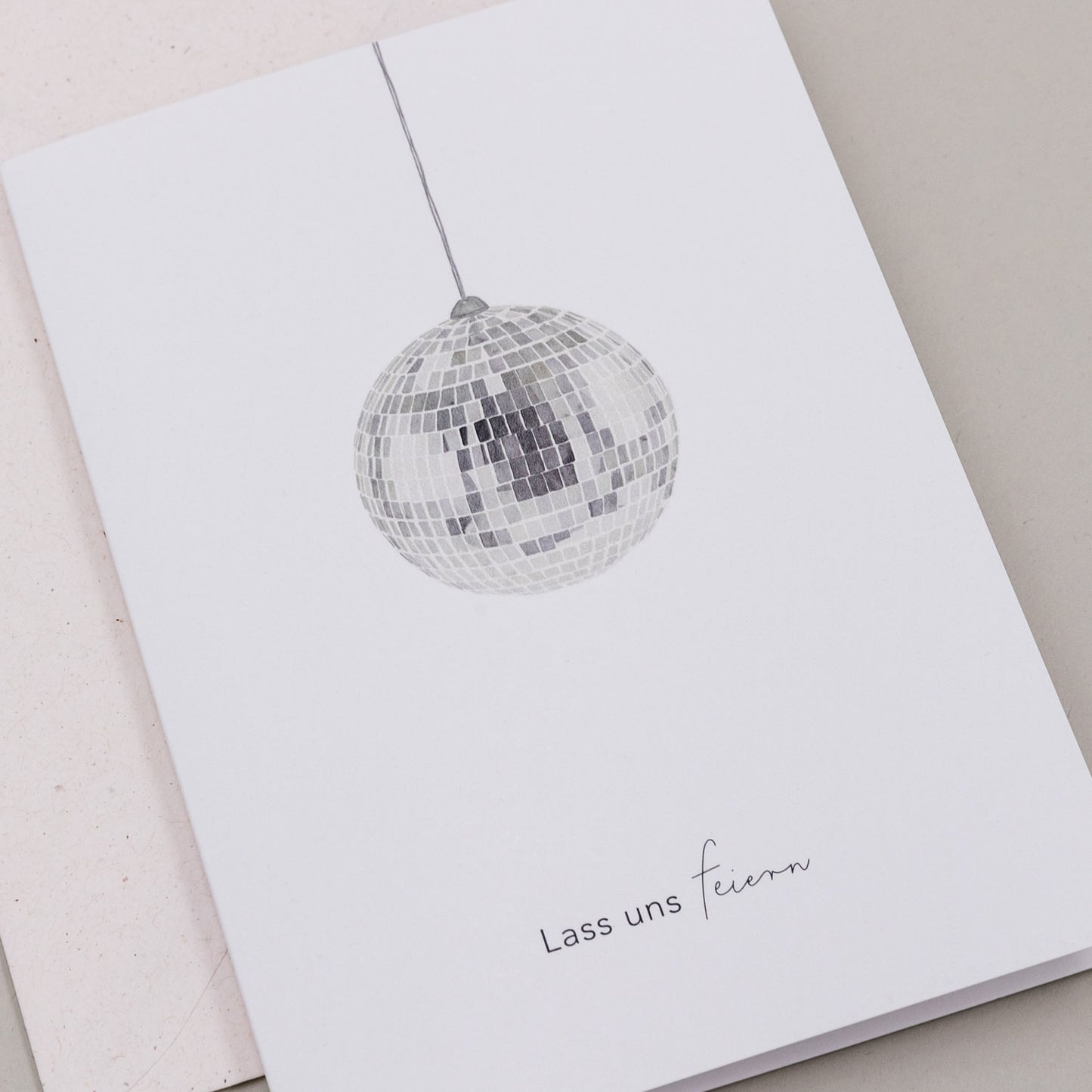 Carte pliable boule disco (VE = 10 pcs.)
