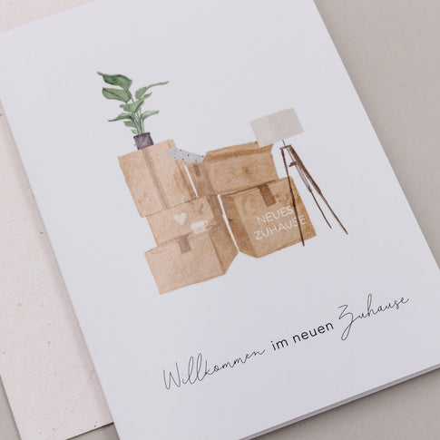 Carte pliable Nouvelle maison (VE = 10 pcs.)