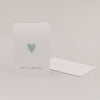 Carte pliée cœur menthe (VE = 10 pcs.)