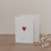 Carte pliée cœur rouge (VE = 10 pcs.)