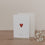 Carte pliée cœur rouge (VE = 10 pcs.)