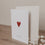 Carte pliée cœur rouge (VE = 10 pcs.)