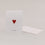 Carte pliée cœur rouge (VE = 10 pcs.)
