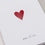Carte pliée cœur rouge (VE = 10 pcs.)