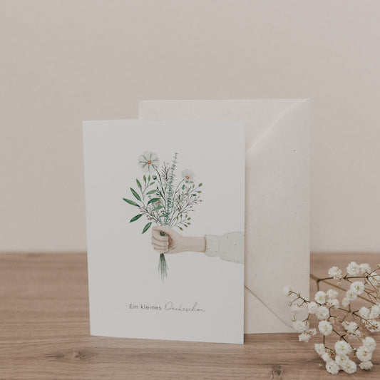 Carte pliée Fleurs de remerciement (VE = 10 pcs.)