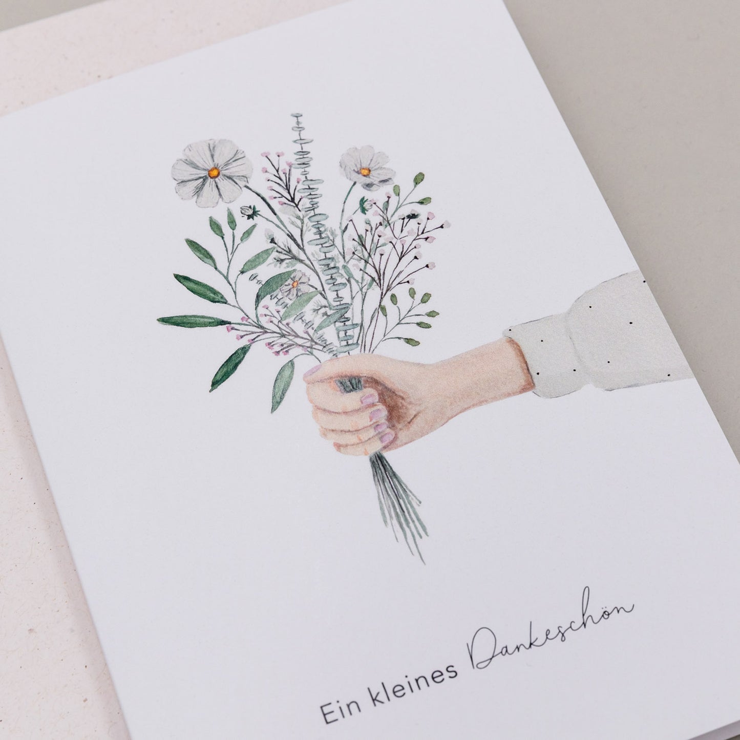 Carte pliée Fleurs de remerciement (VE = 10 pcs.)