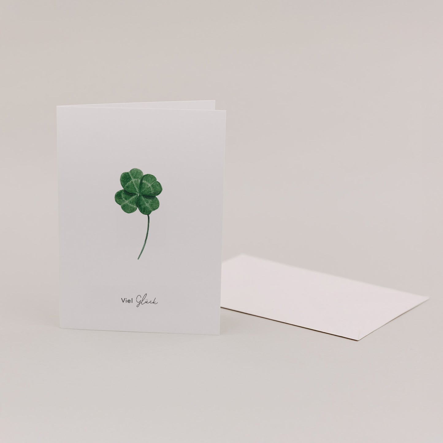 Carte pliable Trèfle porte-bonheur (VE = 10 pcs.)
