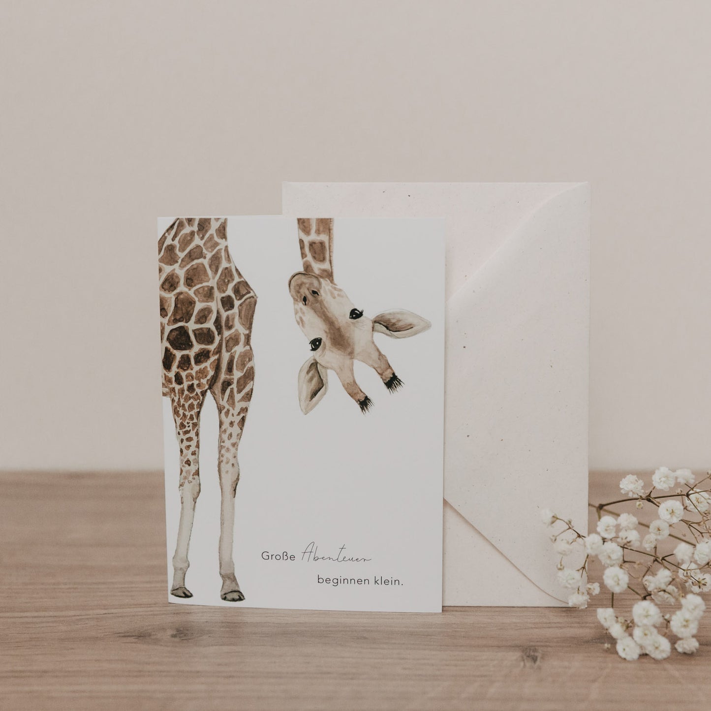 Carte pliable Girafe (VE = 10 pcs.)
