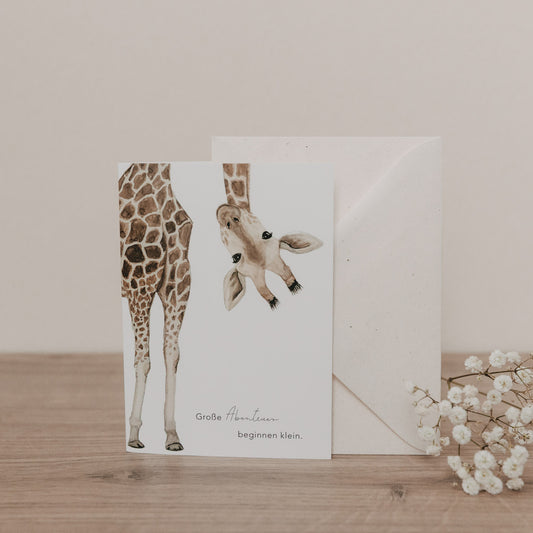 Carte pliable Girafe (VE = 10 pcs.)