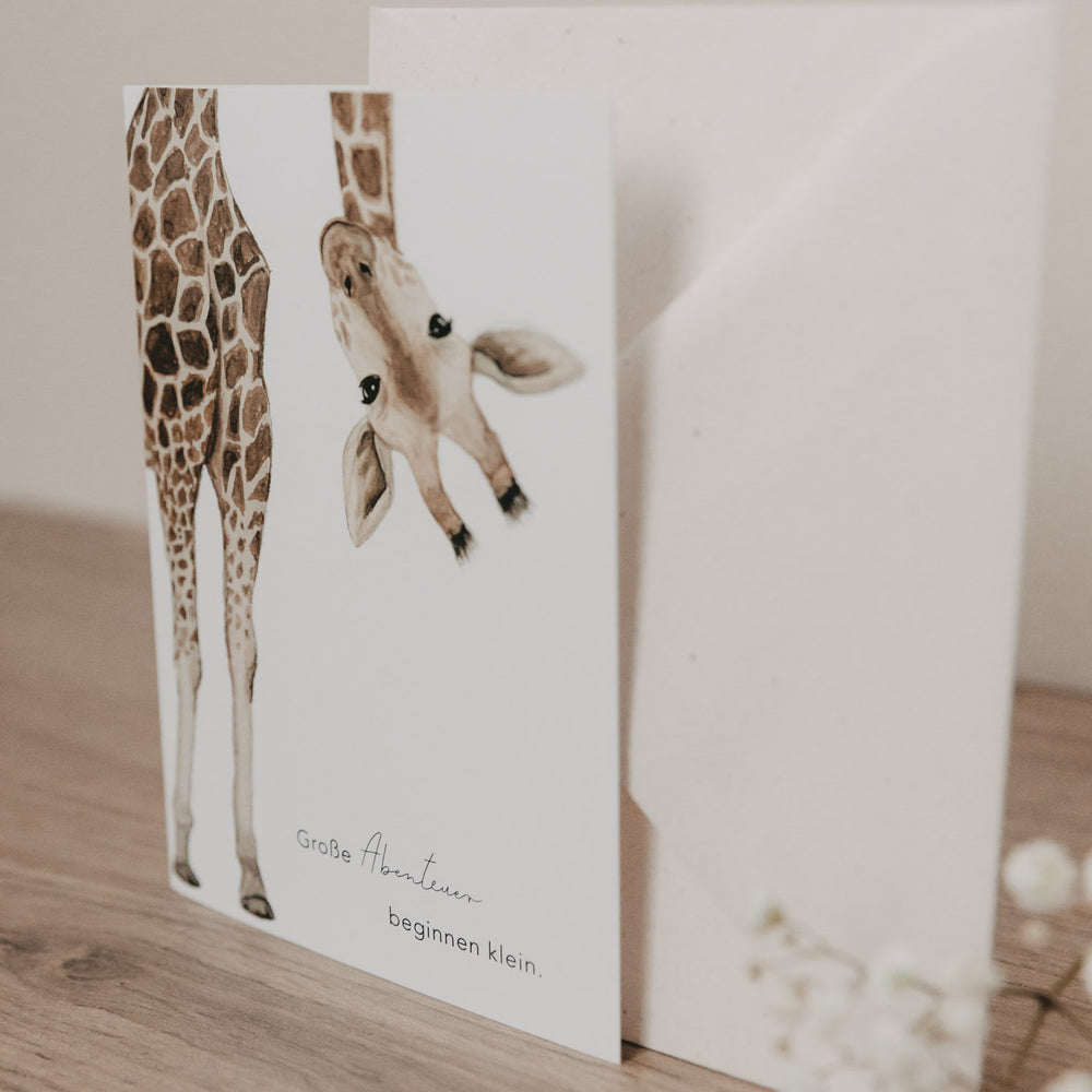 Carte pliable Girafe (VE = 10 pcs.)