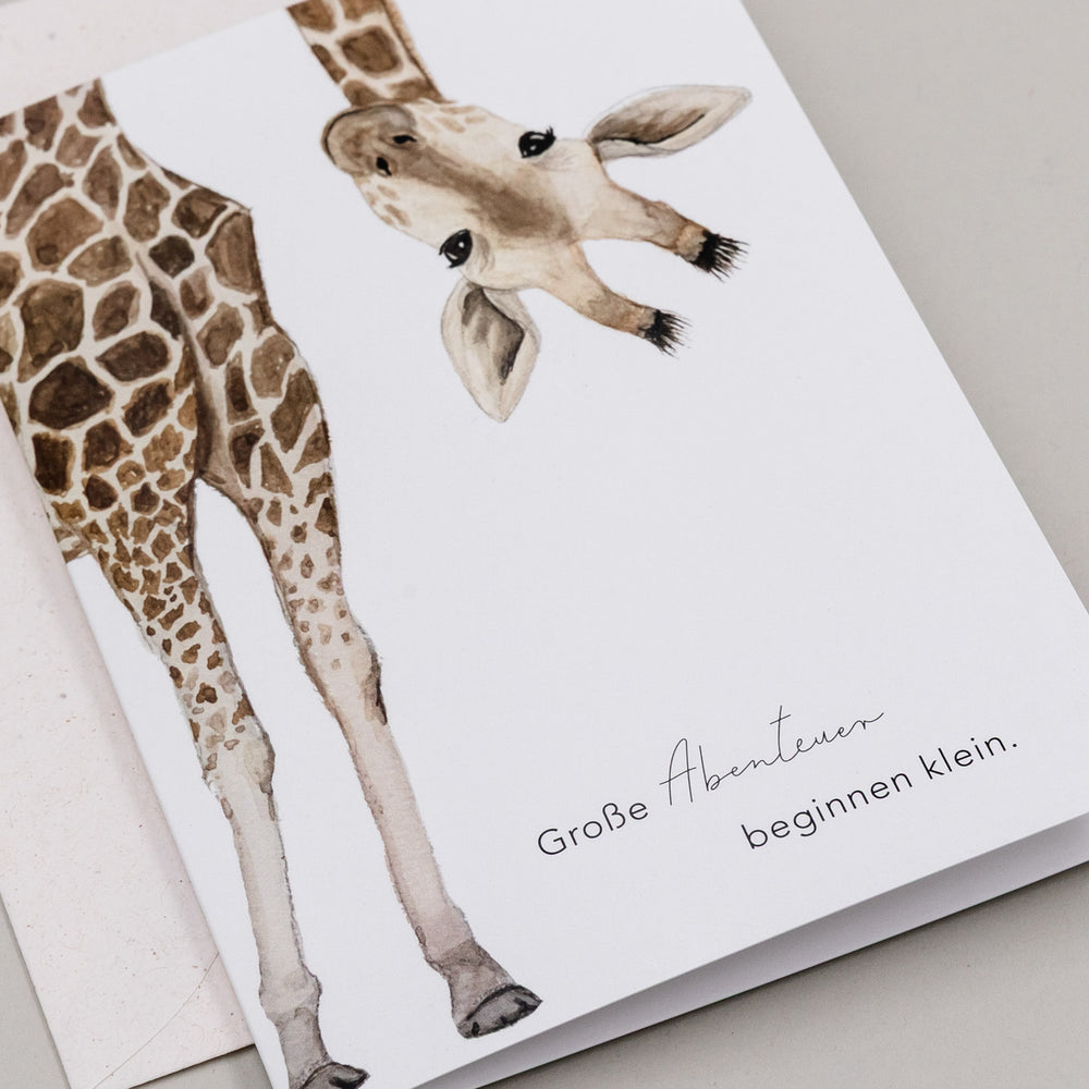 Carte pliable Girafe (VE = 10 pcs.)
