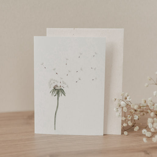 Klappkarte Pusteblume (VE = 10 Stk.)