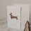 Carte pliable Teckel de Noël (VE = 10 pcs.)