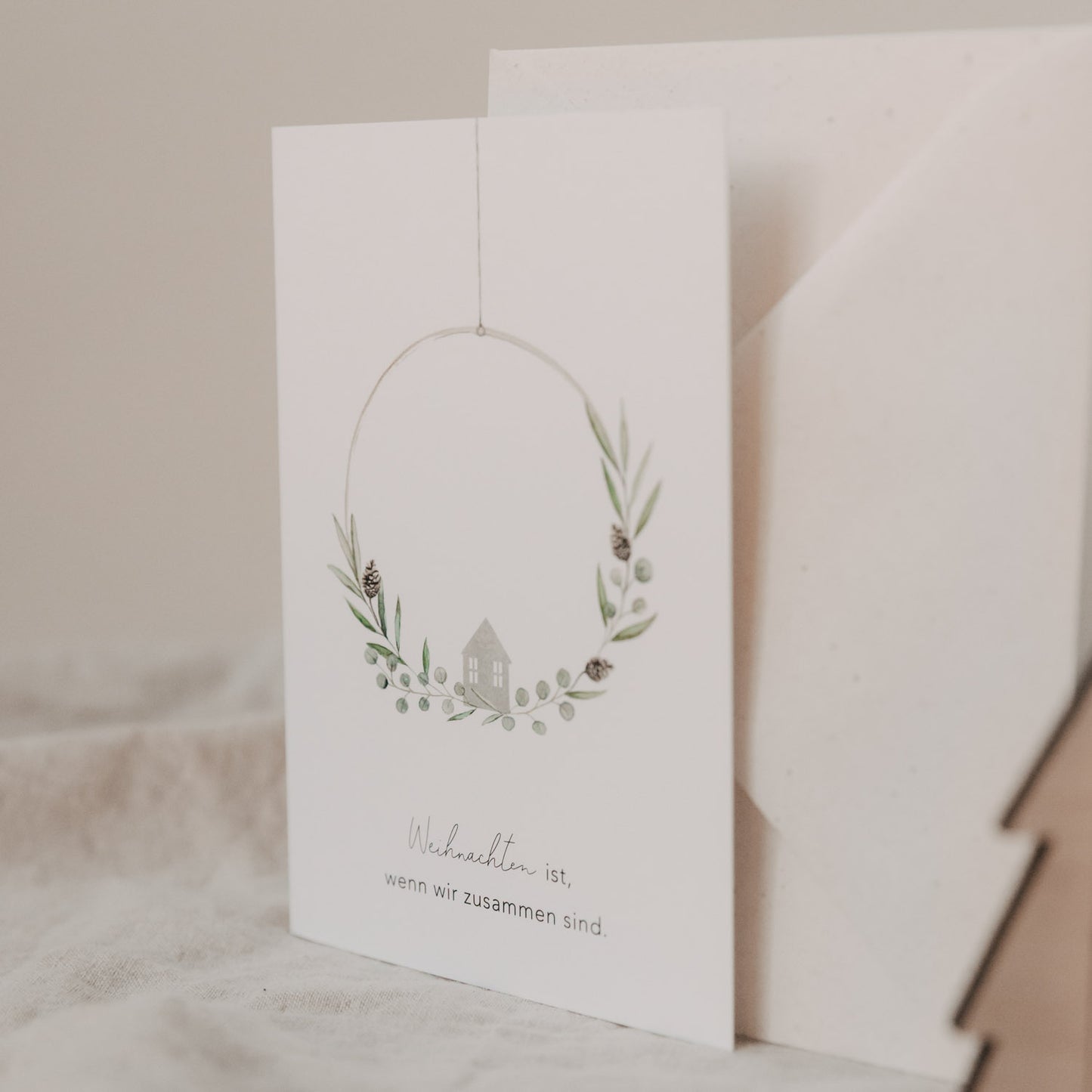 Carte pliable Couronne de Noël (VE = 10 pcs.)