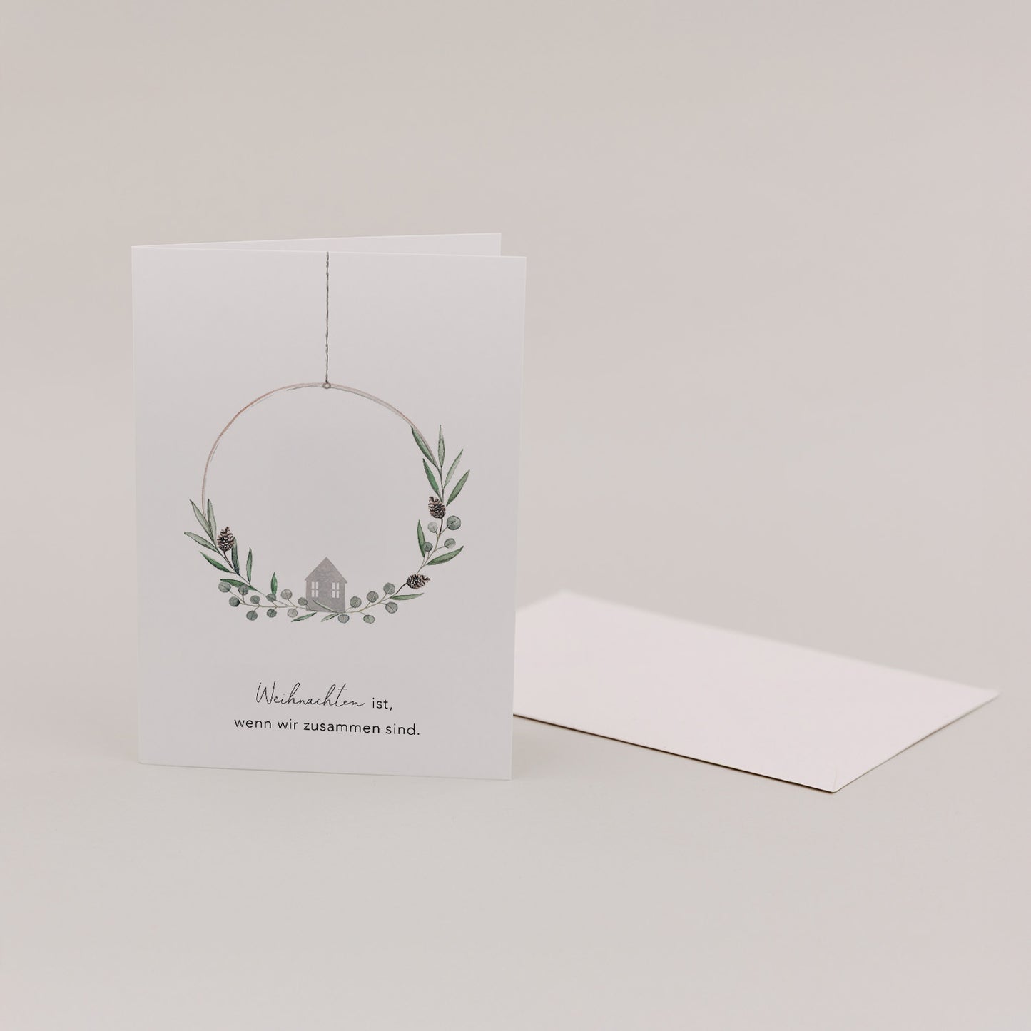 Carte pliable Couronne de Noël (VE = 10 pcs.)