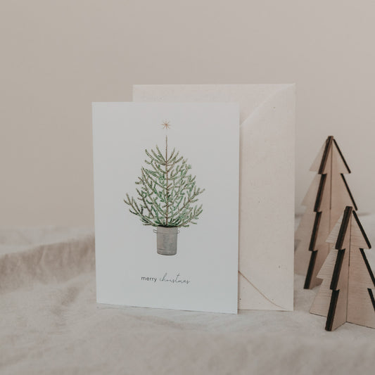 Klappkarte Weihnachtsbaum (VE = 10 Stk.)