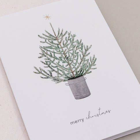 Folded card Christmas tree (VE = 10 pcs.)