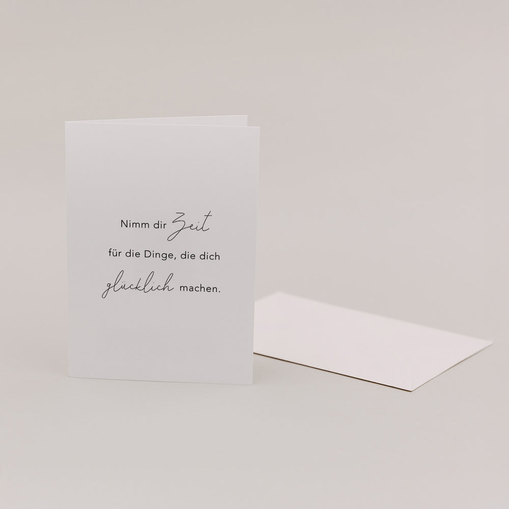 Carte pliée Prends ton temps (VE = 10 pcs.)