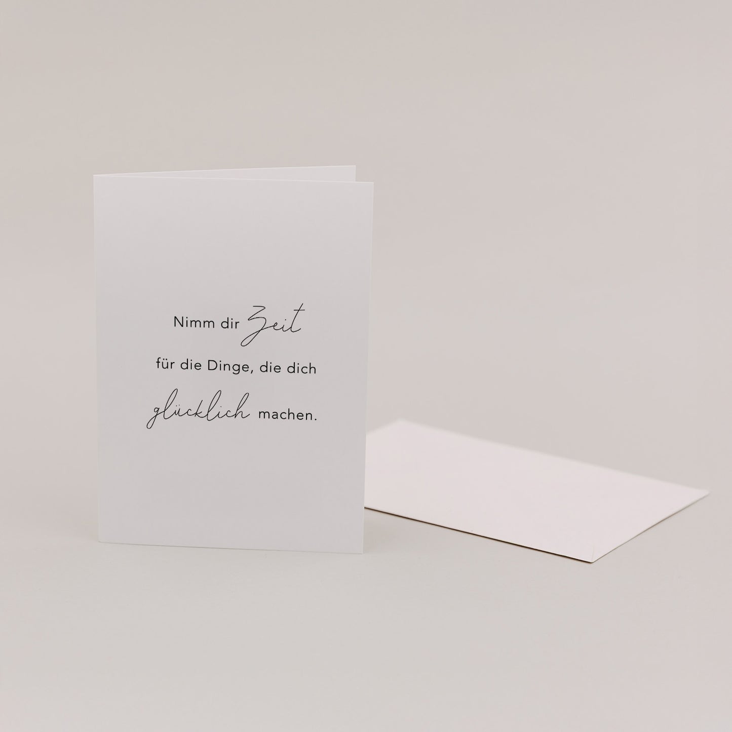 Carte pliée Prends ton temps (VE = 10 pcs.)