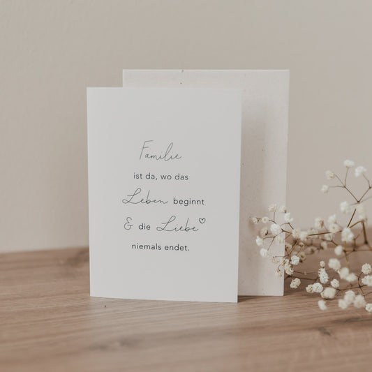 Carte pliable famille (VE = 10 pcs.)