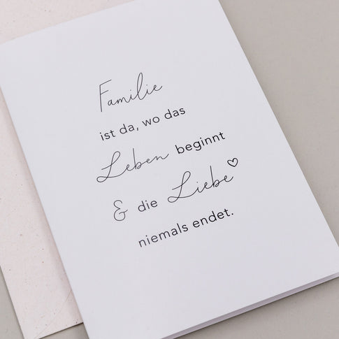Carte pliable famille (VE = 10 pcs.)