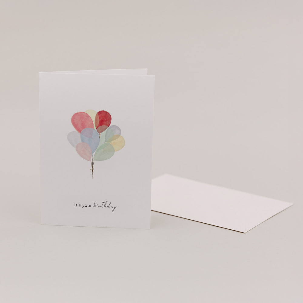 Carte pliable Ballons (VE = 10 pcs.)