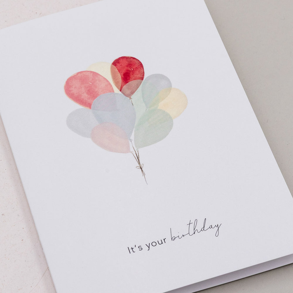Carte pliable Ballons (VE = 10 pcs.)