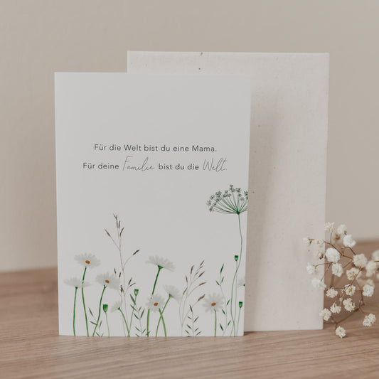 Carte pliée Prairie fleurie (VE = 10 pcs.)