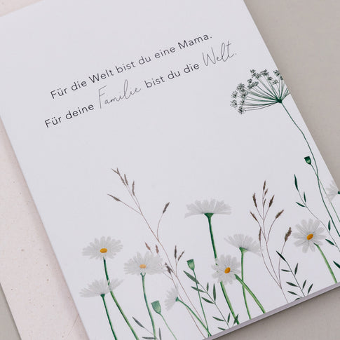 Carte pliée Prairie fleurie (VE = 10 pcs.)