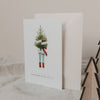 Folded card Christmas girl (PU = 10 pcs.)