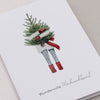 Folded card Christmas girl (PU = 10 pcs.)