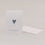 Folded card heart blue (pack = 10 pcs.)