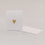 Carte pliée cœur or (VE = 10 pcs.)