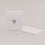 Folded card heart green (pack = 10 pcs.)