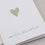 Folded card heart green (pack = 10 pcs.)