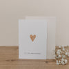 Folded card heart orange (pack = 10 pcs.)