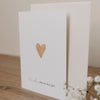 Folded card heart orange (pack = 10 pcs.)