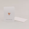 Folded card heart orange (pack = 10 pcs.)
