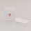 Folded card heart orange (pack = 10 pcs.)