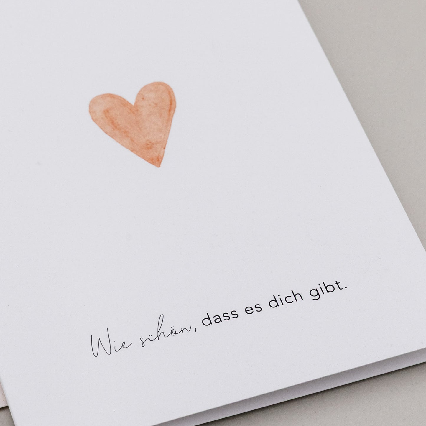 Folded card heart orange (pack = 10 pcs.)