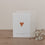 Folded card heart light red (PU = 10 pcs.)