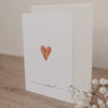 Folded card heart light red (PU = 10 pcs.)