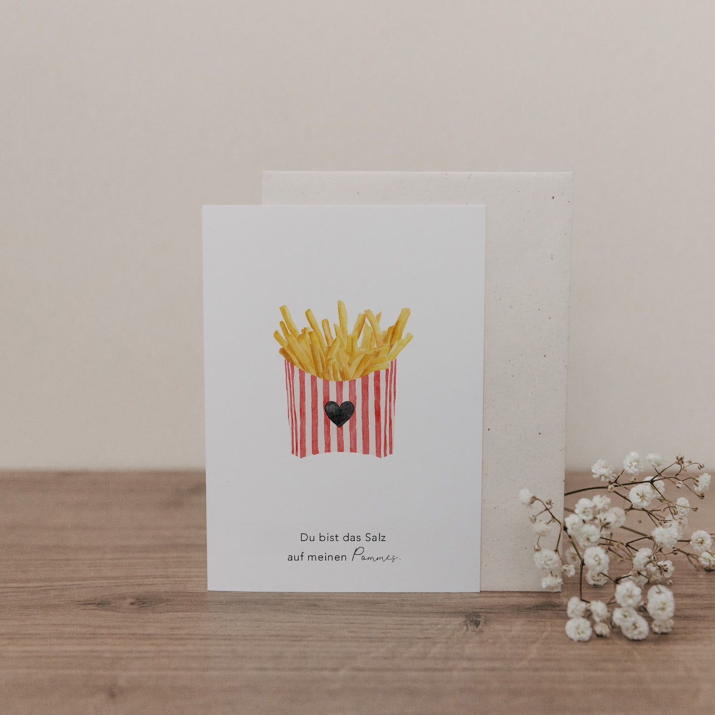 Folded card French fries (pack = 10 pcs.)