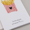 Folded card French fries (pack = 10 pcs.)