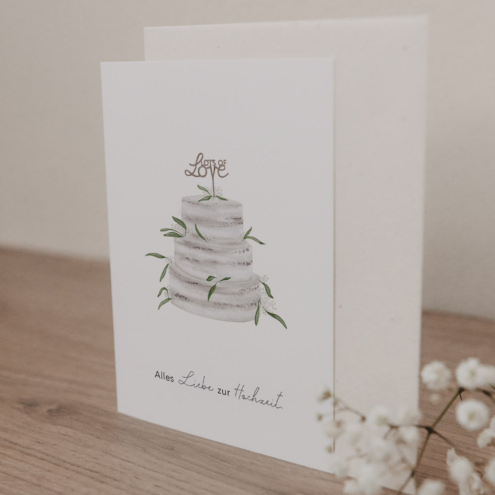 Folded card wedding cake (pack of 10 pcs.)