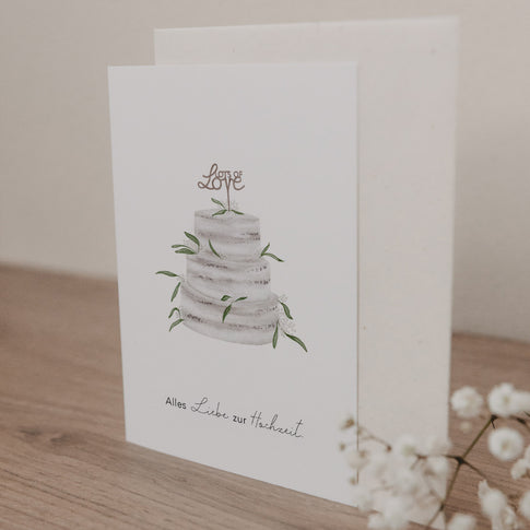 Folded card wedding cake (pack of 10 pcs.)