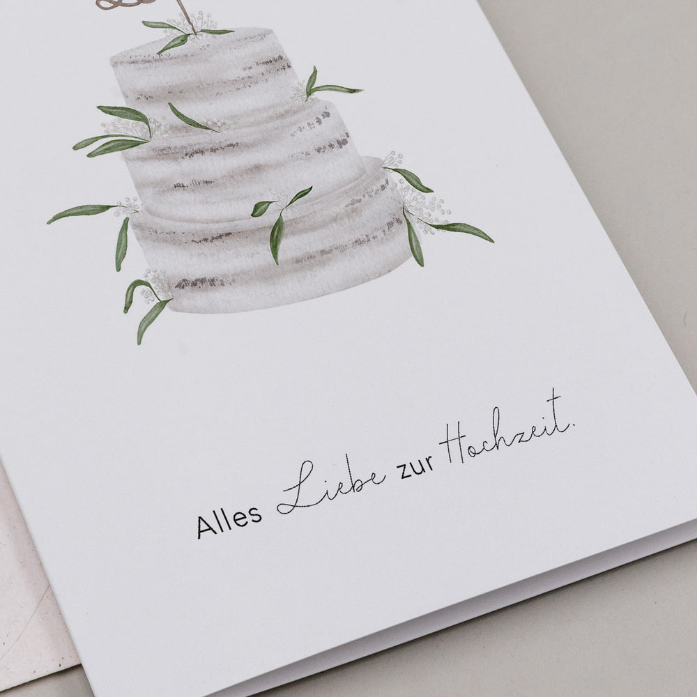 Folded card wedding cake (pack of 10 pcs.)